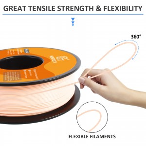 HS-PLA Skin 3D Printer Filament 1.75mm 1kg/roll