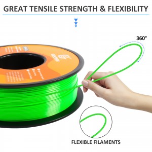 HS-PLA green 3D Printer Filament 1.75mm 1kg/roll