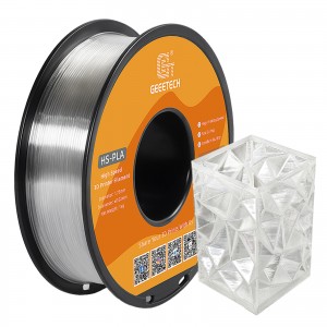 HS-PLA Transparent 3D Printer Filament 1.75mm 1kg/roll