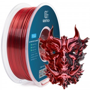 PLA Silk Dual 3D Printer Filament 1.75mm 1kg/roll (Black+ Red)