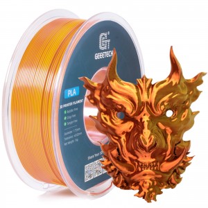 PLA Silk Dual 3D Printer Filament 1.75mm 1kg/roll (Gold +Copper)