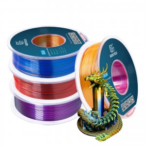 {4KG} PLA Silk Tri-Color 3D Printer Filament 1.75mm 1kg/roll