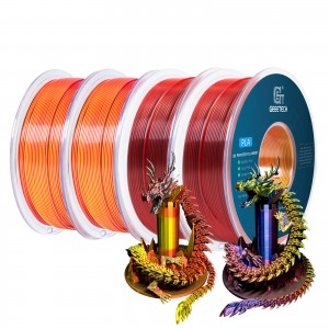 {4KG} PLA Silk Tri-Color 3D Printer Filament 1.75mm 1kg/roll (Red+Yellow+Blue)+(Red+Gold+Black)