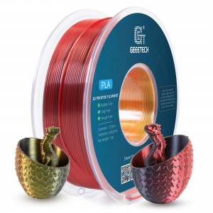{4KG} PLA Silk Tri-Color 3D Printer Filament 1.75mm 1kg/roll (Red+Yellow+Blue)+(Red+Gold+Black)
