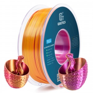 {4KG} PLA Silk Tri-Color 3D Printer Filament 1.75mm 1kg/roll (Blue+Purple+Black)+(Red+Gold+Purple)