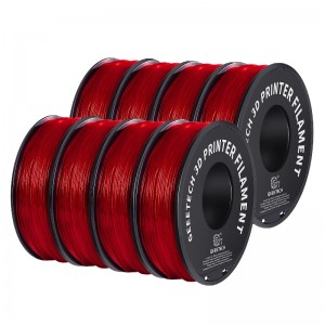 {8KG} TPU Transparent Red 3D Printer Filament 1.75mm 1kg/rol8