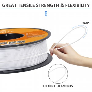 {10KG}HS-PLA White 3D Printer Filament 1.75mm 1kg/roll