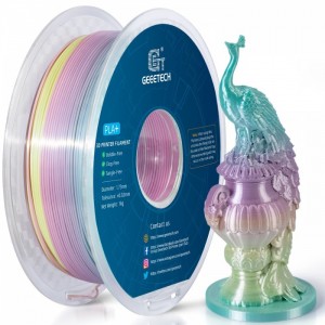 PLA Silk Rainbow Light Color 3D Printer Filament 1.75mm 1kg/roll