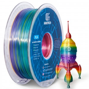 PLA Silk Rainbow 3D Printer Filament 1.75mm 1kg/roll