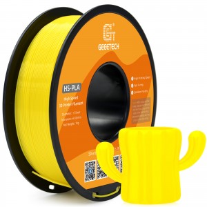 HS-PLA Yellow 3D Printer Filament 1.75mm 1kg/roll