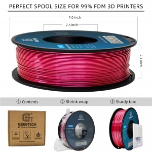 PETG Metal Pink 3D Printer Filament 1.75mm 1KG/Roll