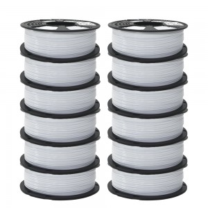 {12KG} PETG White 3D Printer Filament 1.75mm 1kg/roll