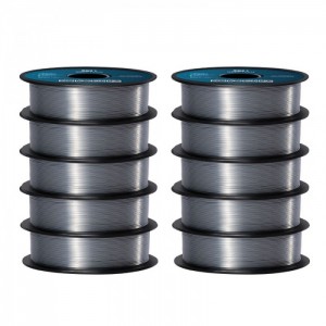 {10KG} PLA Silk Silver 3D Printer Filament 1.75mm 1kg/roll