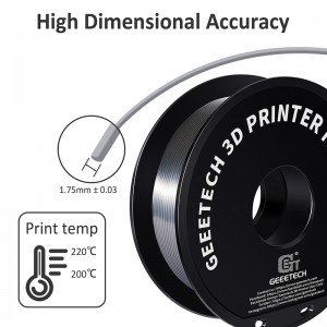 {10KG} PLA Silk Silver 3D Printer Filament 1.75mm 1kg/roll