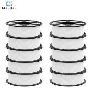 {10KG}PLA Matte White 3D Printer Filament 1.75mm 1kg/roll