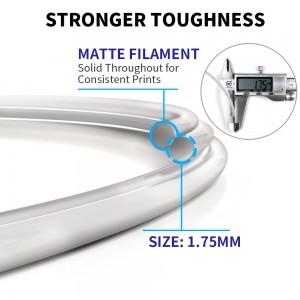 {10KG}PLA Matte White 3D Printer Filament 1.75mm 1kg/roll