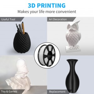 {10KG}PLA Matte White 3D Printer Filament 1.75mm 1kg/roll