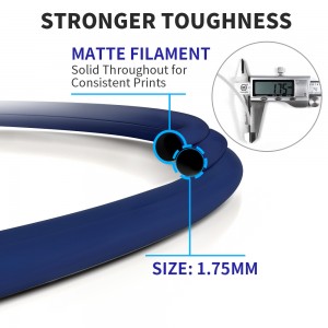{10KG}PLA Matte Navy Blue 3D Printer Filament 1.75mm 1kg/roll