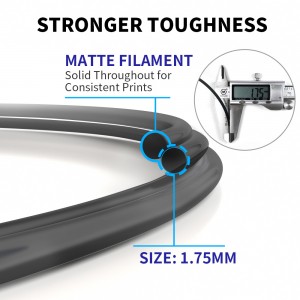 {4KG}PLA Matte (Black+White) 3D Printer Filament 1.75mm 1kg/roll