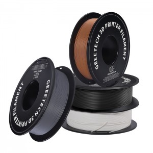 {4KG}PLA Matte Multicolor（black+white+brown+dark grey） 3D Printer Filament 1.75mm 1kg/roll