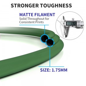 {6KG}PLA Matte Olive Green 3D Printer Filament 1.75mm 1kg/roll