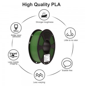 {6KG}PLA Matte Olive Green 3D Printer Filament 1.75mm 1kg/roll