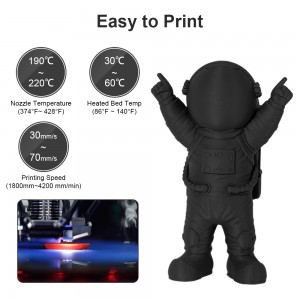 {6KG}PLA Matte Black 3D Printer Filament 1.75mm 1kg/roll