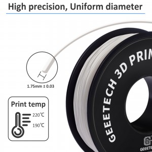 {6KG} TPU White 3D Printer Filament 1.75mm 1kg/roll