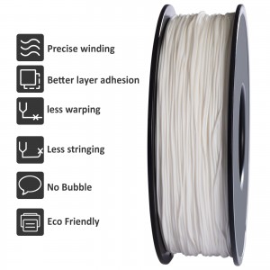 {6KG} TPU White 3D Printer Filament 1.75mm 1kg/roll