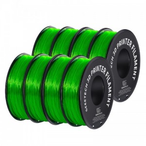 {8KG} TPU Transparent Green 3D Printer Filament 1.75mm 1kg/rol8