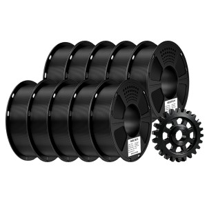 {10KG}ASA Black 3D Printer Filament 1.75mm 1kg/roll