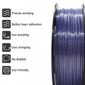 PLA  Sparkly Purple 3D Printer Filament 1.75mm 1kg/roll