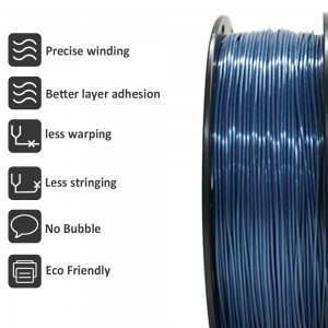 PLA Sparkly Blue  3D Printer Filament 1.75mm 1kg/roll
