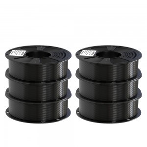 {6KG} PETG Black 3D Printer Filament 1.75mm 1kg/roll