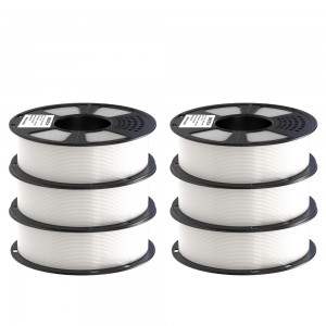 {6KG} PETG White 3D Printer Filament 1.75mm 1kg/roll
