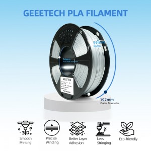 {10KG}PLA silver 3D Printer Filament 1.75mm 1kg/roll