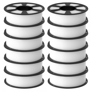 {12KG} PLA White 3D Printer Filament 1.75mm 1kg/roll
