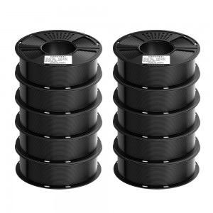 {10KG}PLA Black 3D Printer Filament 1.75mm 1kg/roll