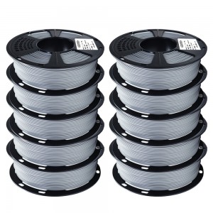{10KG} PLA Grey 3D Printer Filament 1.75mm 1kg/roll