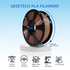 {6KG}PLA Brown 3D Printer Filament 1.75mm 1kg/roll