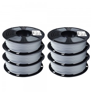 {6KG}PLA Grey 3D Printer Filament 1.75mm 1kg/roll