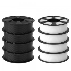 {8KG}PLA (Black + White) 3D Printer Filament 1.75mm 1kg/roll