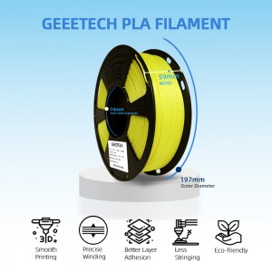 {10KG}PLA Yellow 3D Printer Filament 1.75mm 1kg/roll