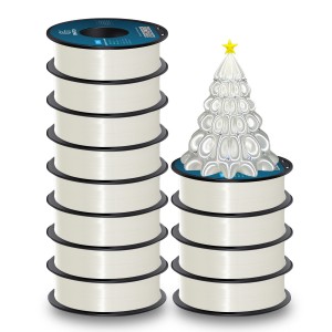 {12KG} PLA Silk White 3D Printer Filament 1.75mm 1kg/roll