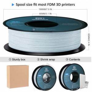 PLA  like Marble Blue 3D Printer Filament 1.75mm 1kg/roll