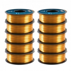 {10KG} PLA Silk Gold 3D Printer Filament 1.75mm 1kg/roll