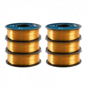 {6KG} PLA Silk Gold 3D Printer Filament 1.75mm 1kg/roll