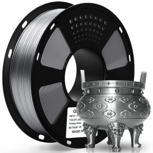 PETG Metal Silver 3D Printer Filament 1.75mm 1KG/Roll