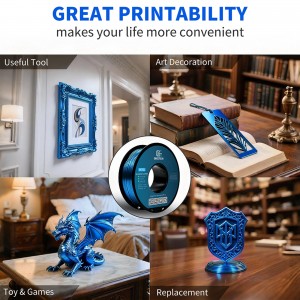 PETG Metal Blue 3D Printer Filament 1.75mm 1KG/Roll