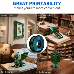 PETG Metal Green 3D Printer Filament 1.75mm 1KG/Roll